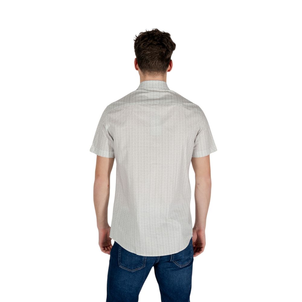 Armani Exchange Cream Cotton Shortsleeve $198.00 Armani Exchange Luzworld