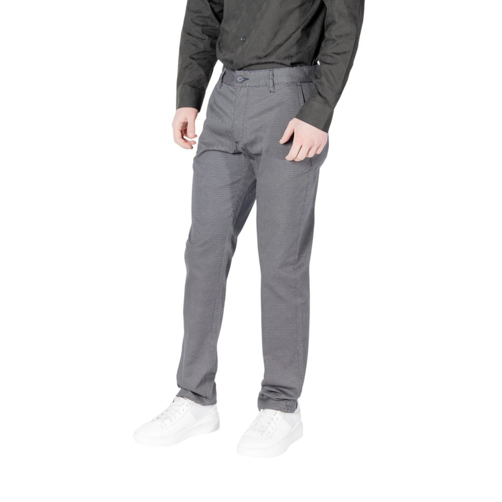 Armani Exchange Blue Cotton Skinny Pant $258.00 Armani Exchange Luzworld