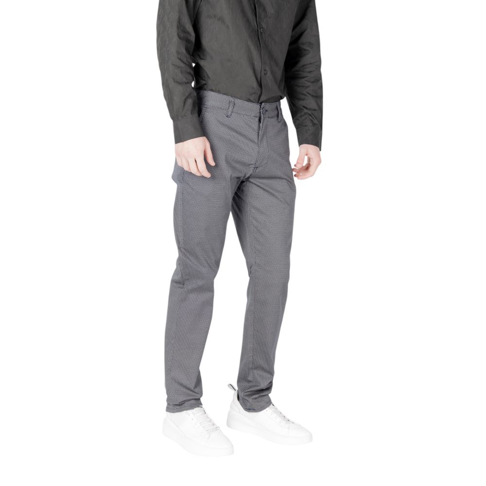 Armani Exchange Blue Cotton Skinny Pant $258.00 Armani Exchange Luzworld