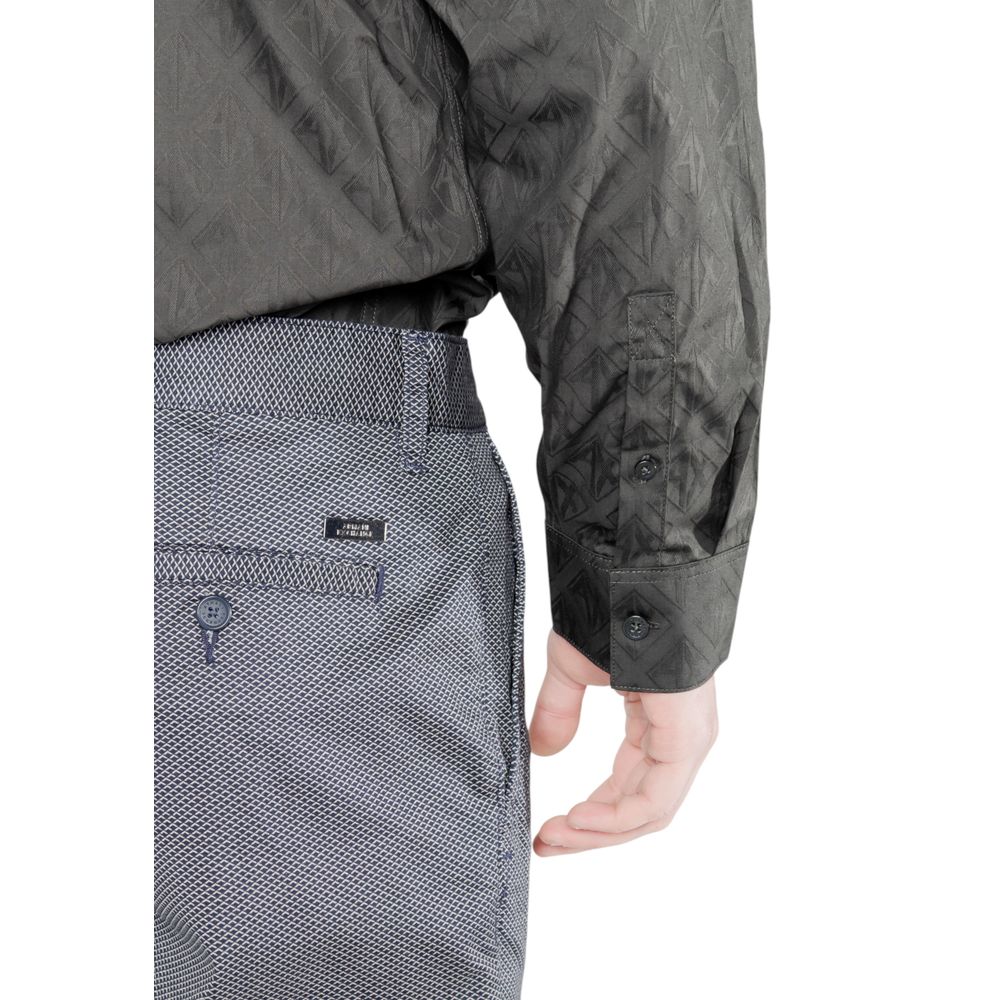 Armani Exchange Blue Cotton Skinny Pant $258.00 Armani Exchange Luzworld