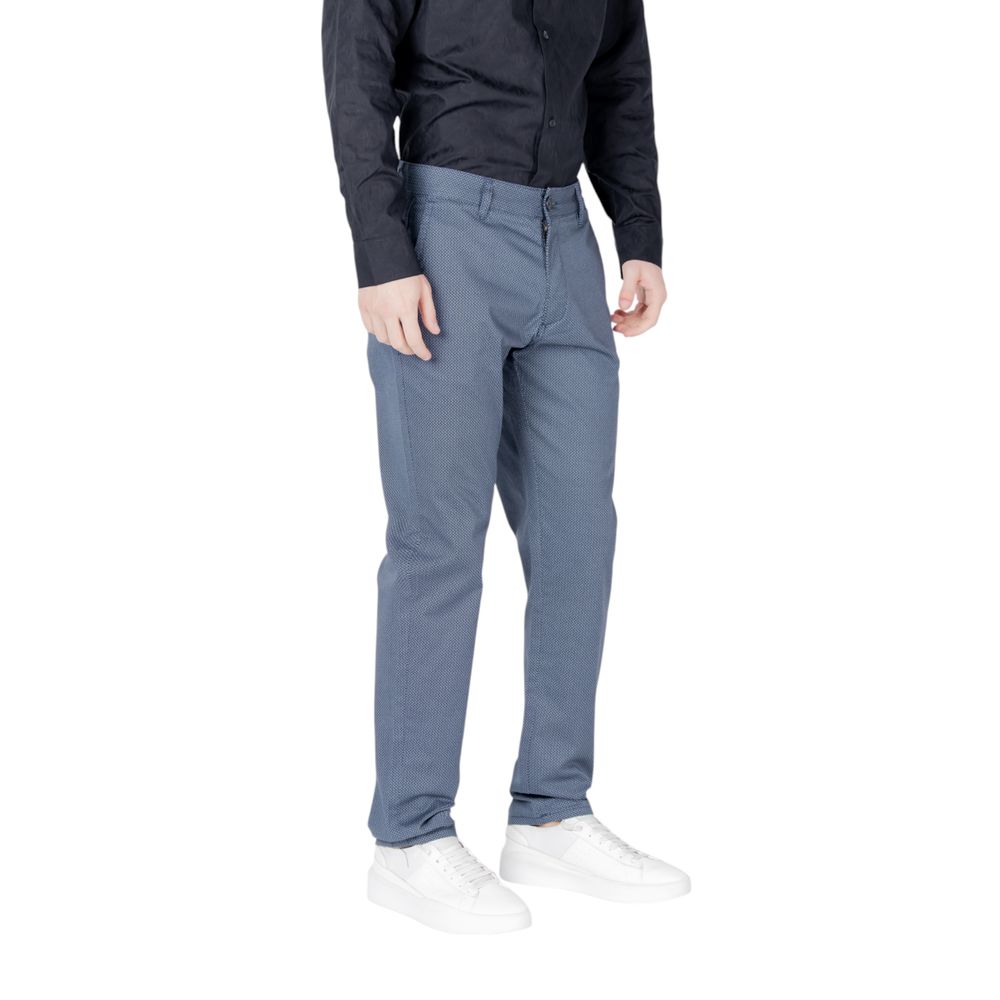 Armani Exchange Blue Cotton Skinny Pant $258.00 Armani Exchange Luzworld