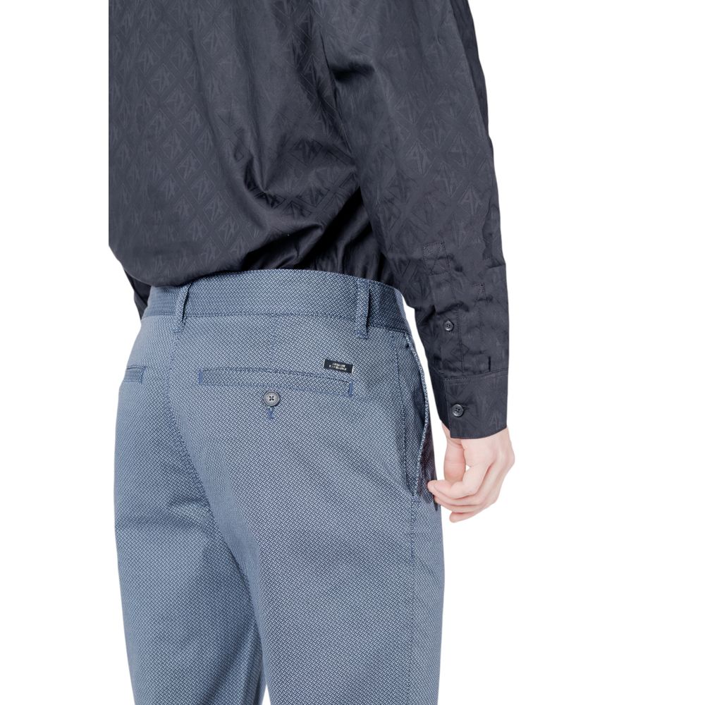 Armani Exchange Blue Cotton Skinny Pant $258.00 Armani Exchange Luzworld