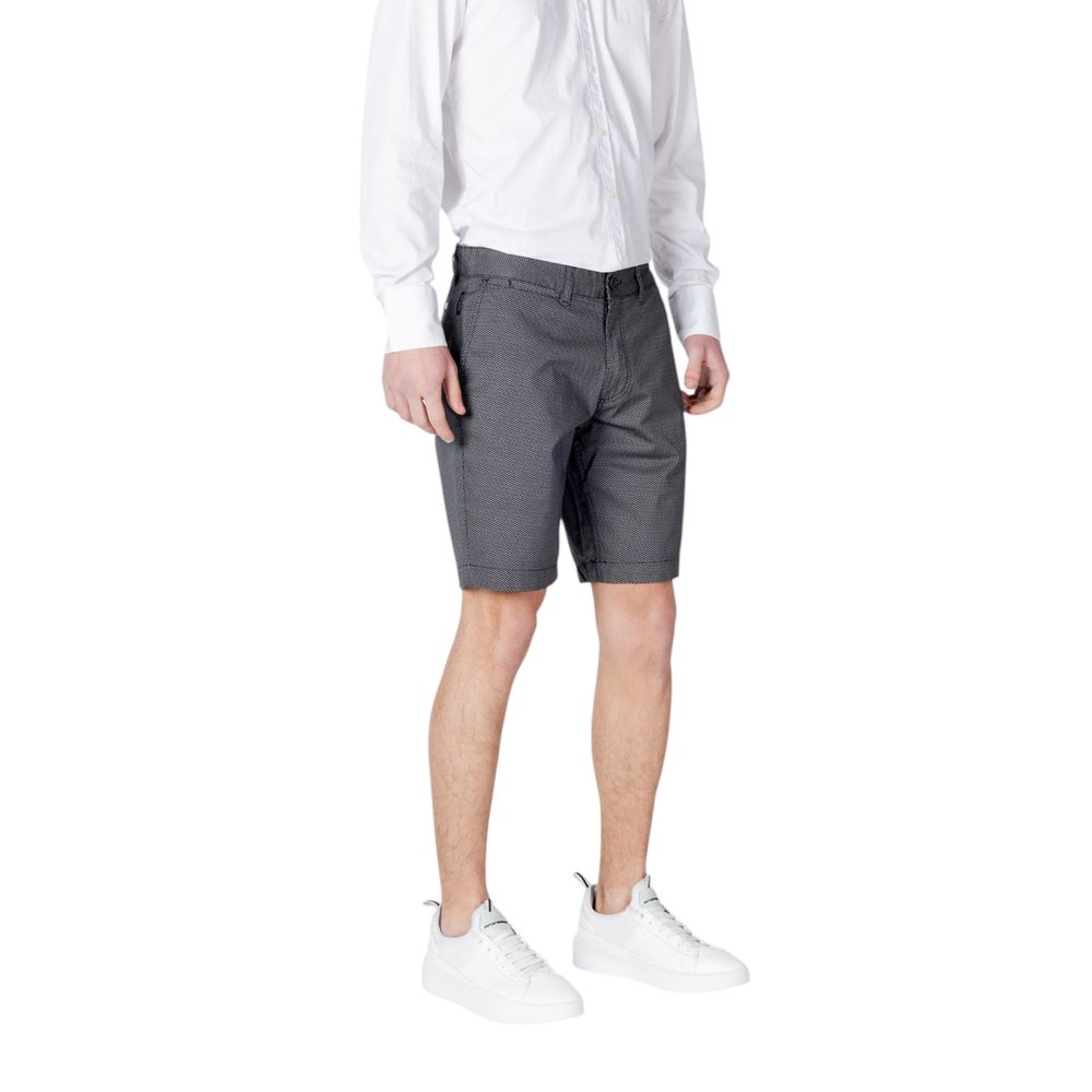 Armani Exchange Blue Cotton Short $219.00 Armani Exchange Luzworld