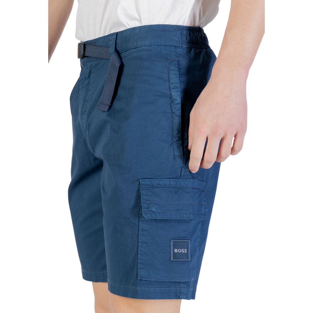 Hugo Boss Blue Cotton Bermuda $259.00 Hugo Boss Luzworld