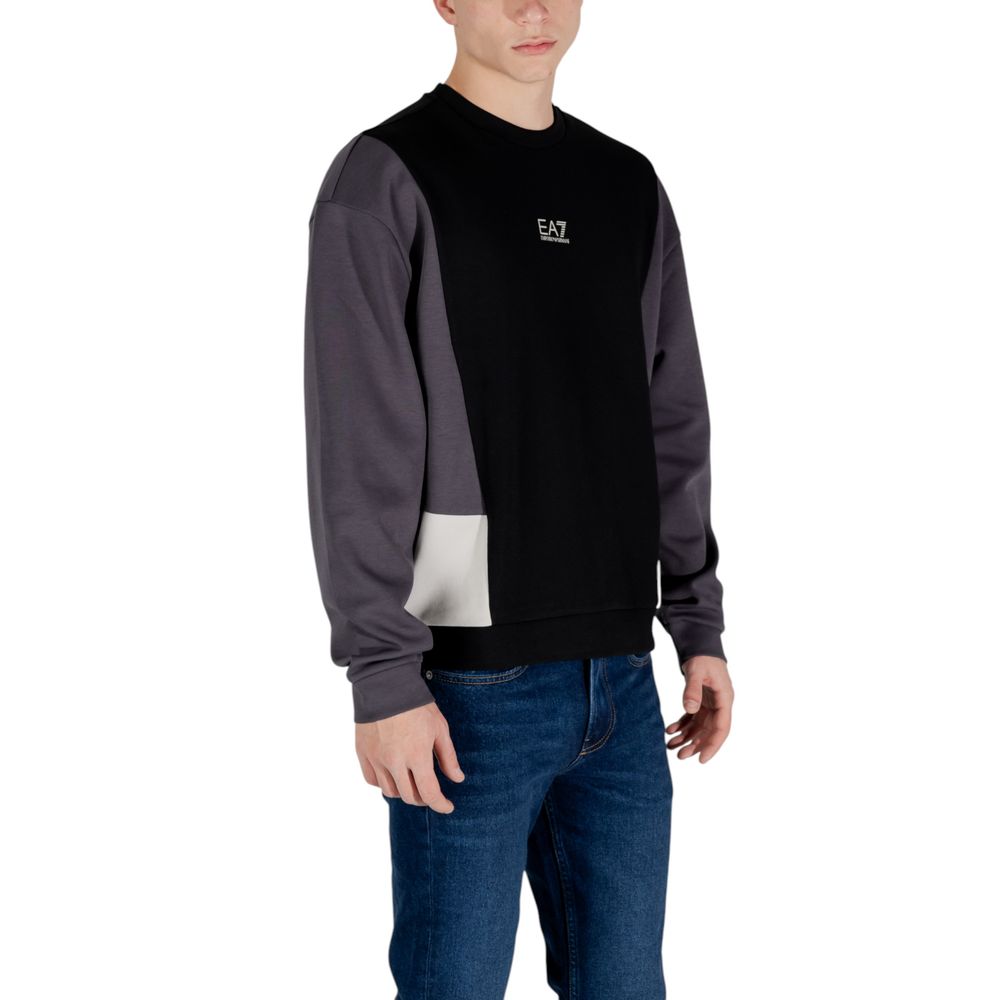EA7 Emporio Armani Black Cotton Sweatshirt $251.00 EA7 Emporio Armani Luzworld