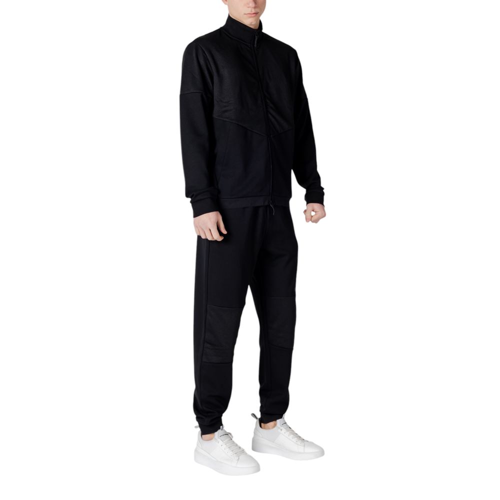 EA7 Emporio Armani Black Cotton Sweatsuit $630.00 EA7 Emporio Armani Luzworld