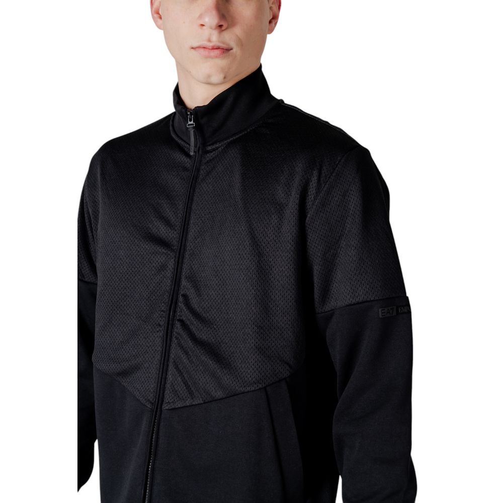 EA7 Emporio Armani Black Cotton Sweatsuit $630.00 EA7 Emporio Armani Luzworld