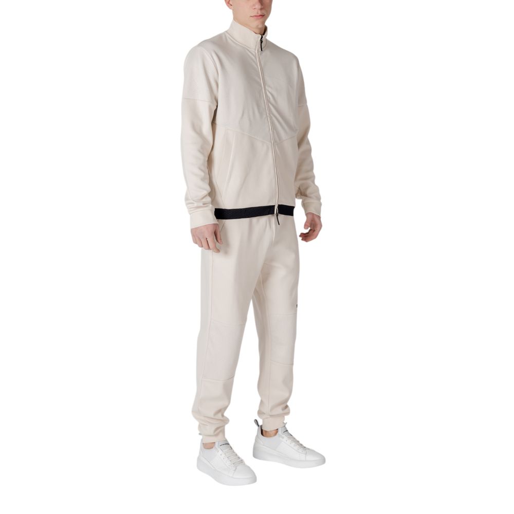 EA7 Emporio Armani Beige Cotton Sweatsuit $630.00 EA7 Emporio Armani Luzworld