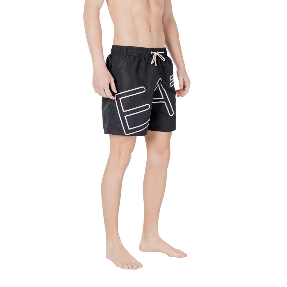 EA7 Emporio Armani Black Polyester Swim Short $244.00 EA7 Emporio Armani Luzworld