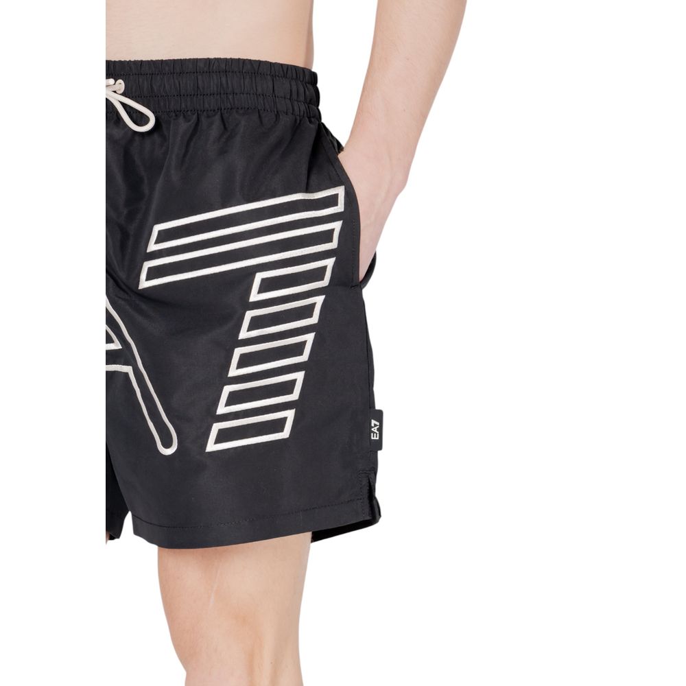 EA7 Emporio Armani Black Polyester Swim Short $244.00 EA7 Emporio Armani Luzworld