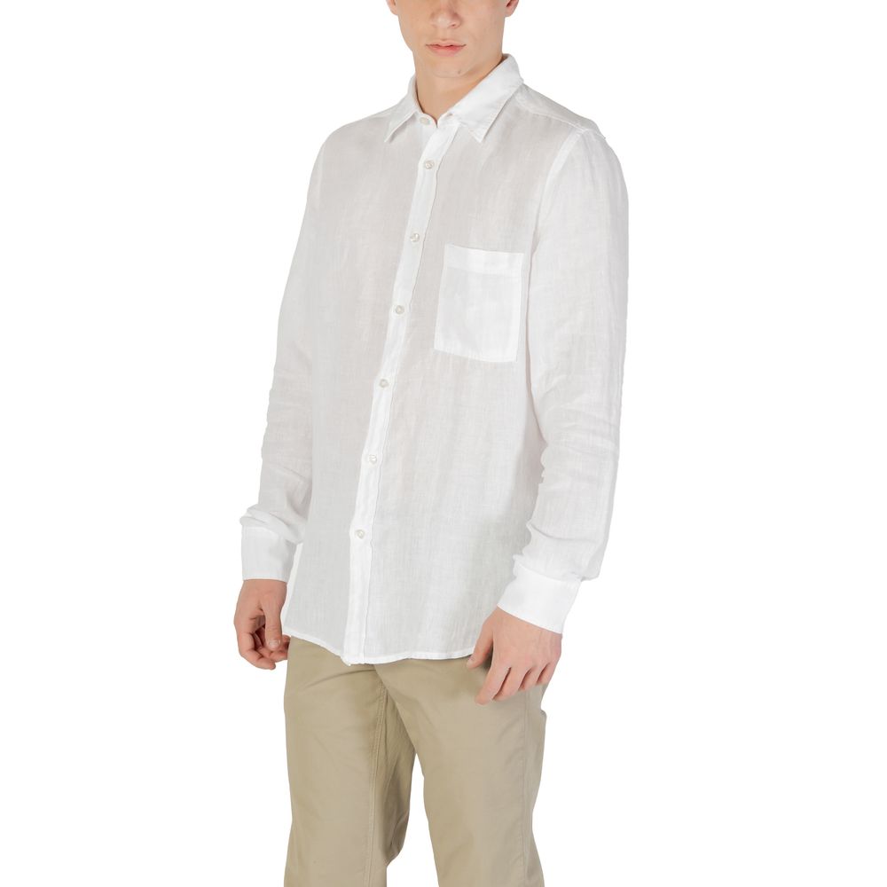 Hugo Boss White Linen Shirt $220.00 Hugo Boss Luzworld