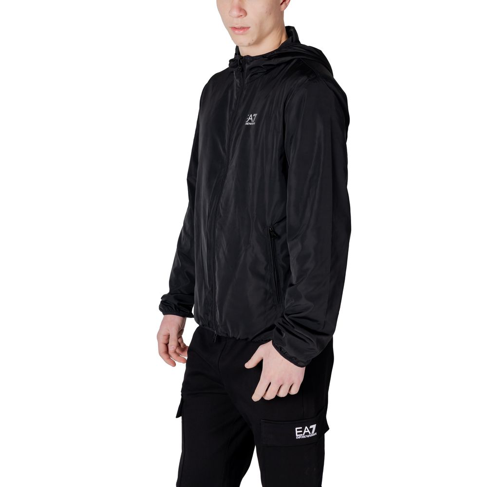 EA7 Emporio Armani Black Polyester Jackets & Coat $297.00 EA7 Emporio Armani Luzworld