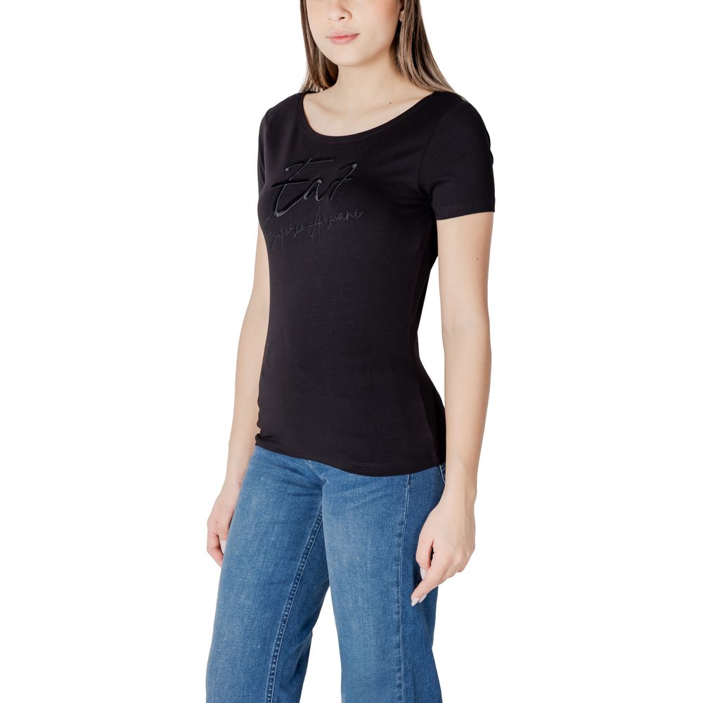 EA7 Emporio Armani Black Cotton T-Shirt $177.00 EA7 Emporio Armani Luzworld