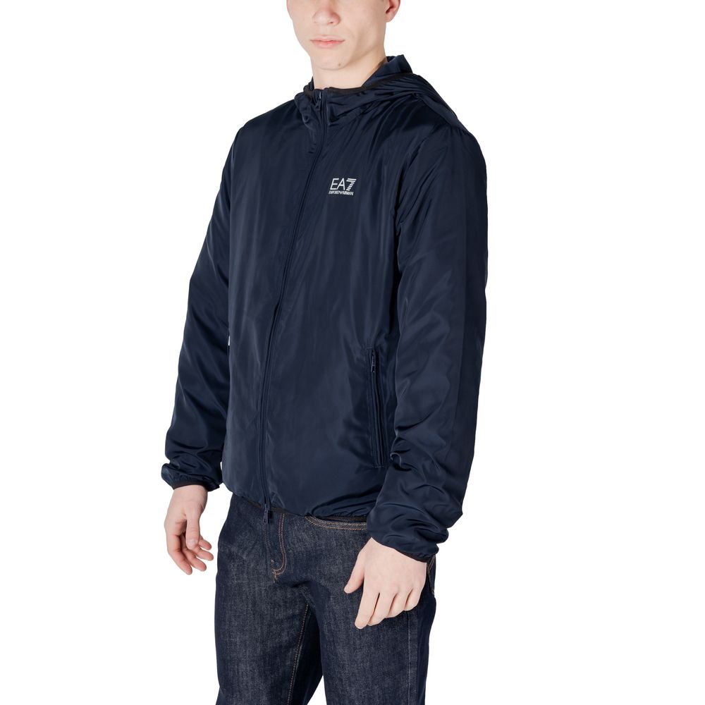 EA7 Emporio Armani Blue Polyester Jackets & Coat $297.00 EA7 Emporio Armani Luzworld
