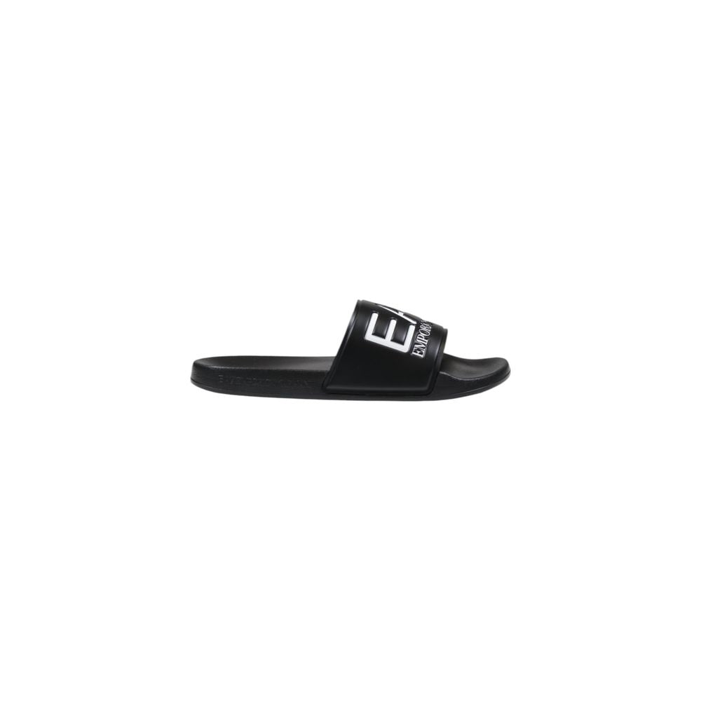 EA7 Emporio Armani Black And White Pvc Slipper $147.00 EA7 Emporio Armani Luzworld