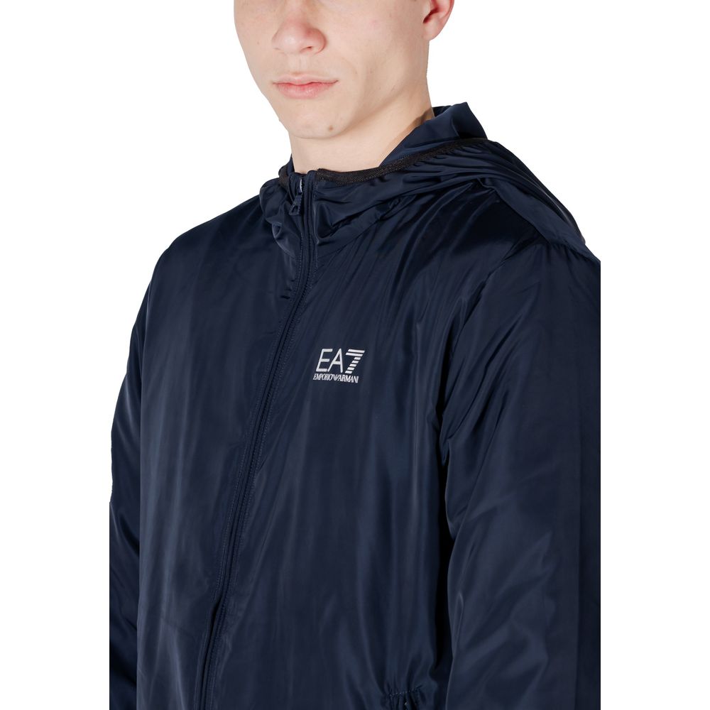 EA7 Emporio Armani Blue Polyester Jackets & Coat $297.00 EA7 Emporio Armani Luzworld