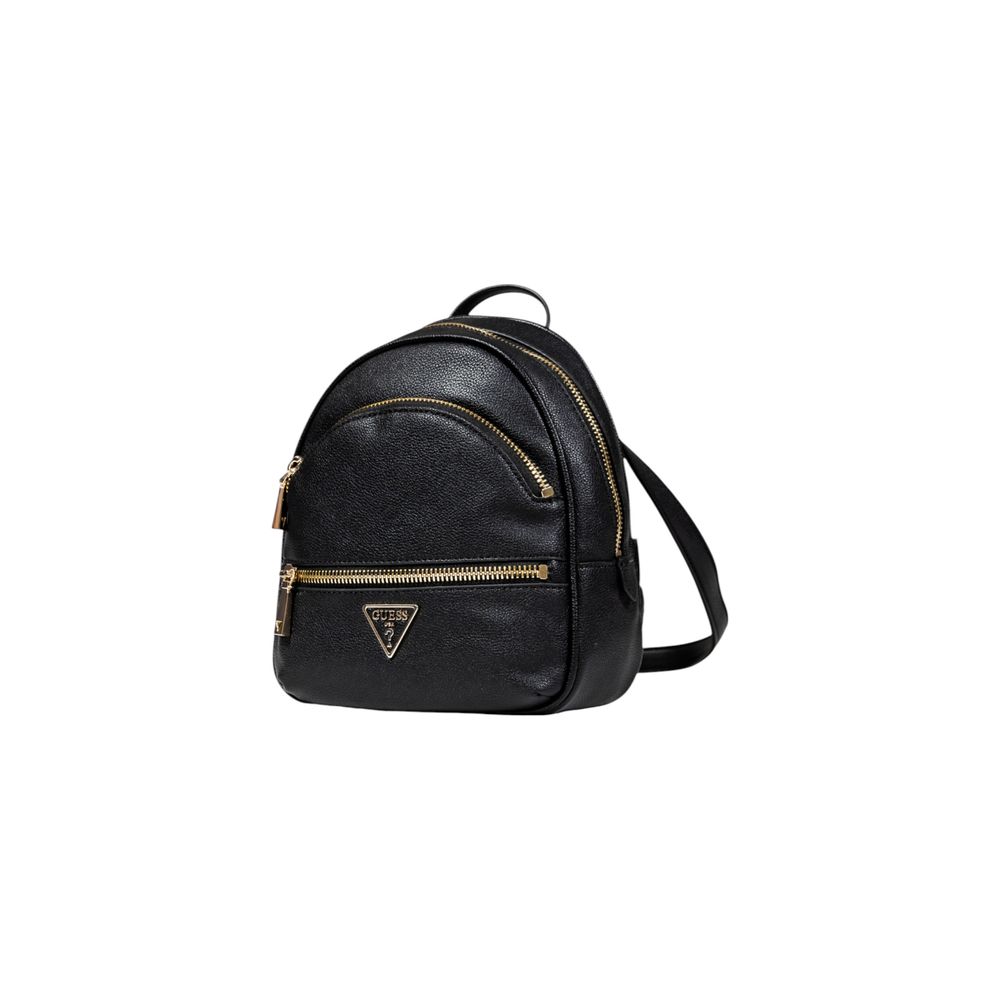 Guess Black Artificial Leather Backpack $308.00 Guess Luzworld