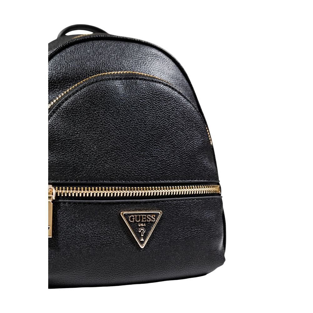 Guess Black Artificial Leather Backpack $308.00 Guess Luzworld