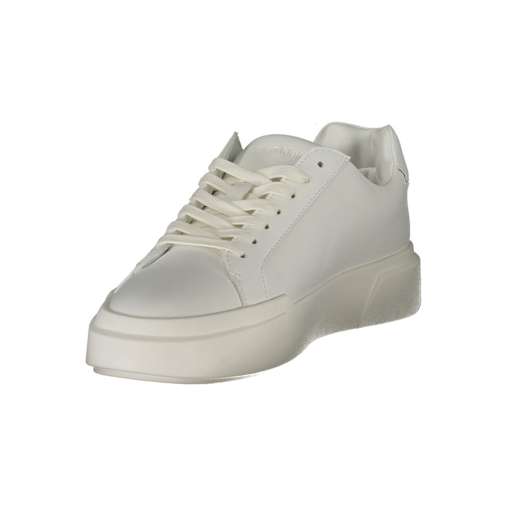 Calvin Klein White Leather Women Sneaker $295.00 Calvin Klein Luzworld