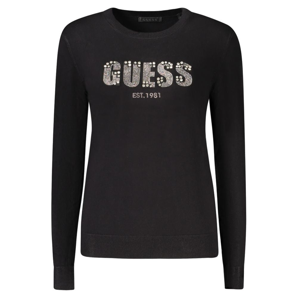 Guess Jeans Black Viscose Women Sweater $213.00 Guess Jeans Luzworld