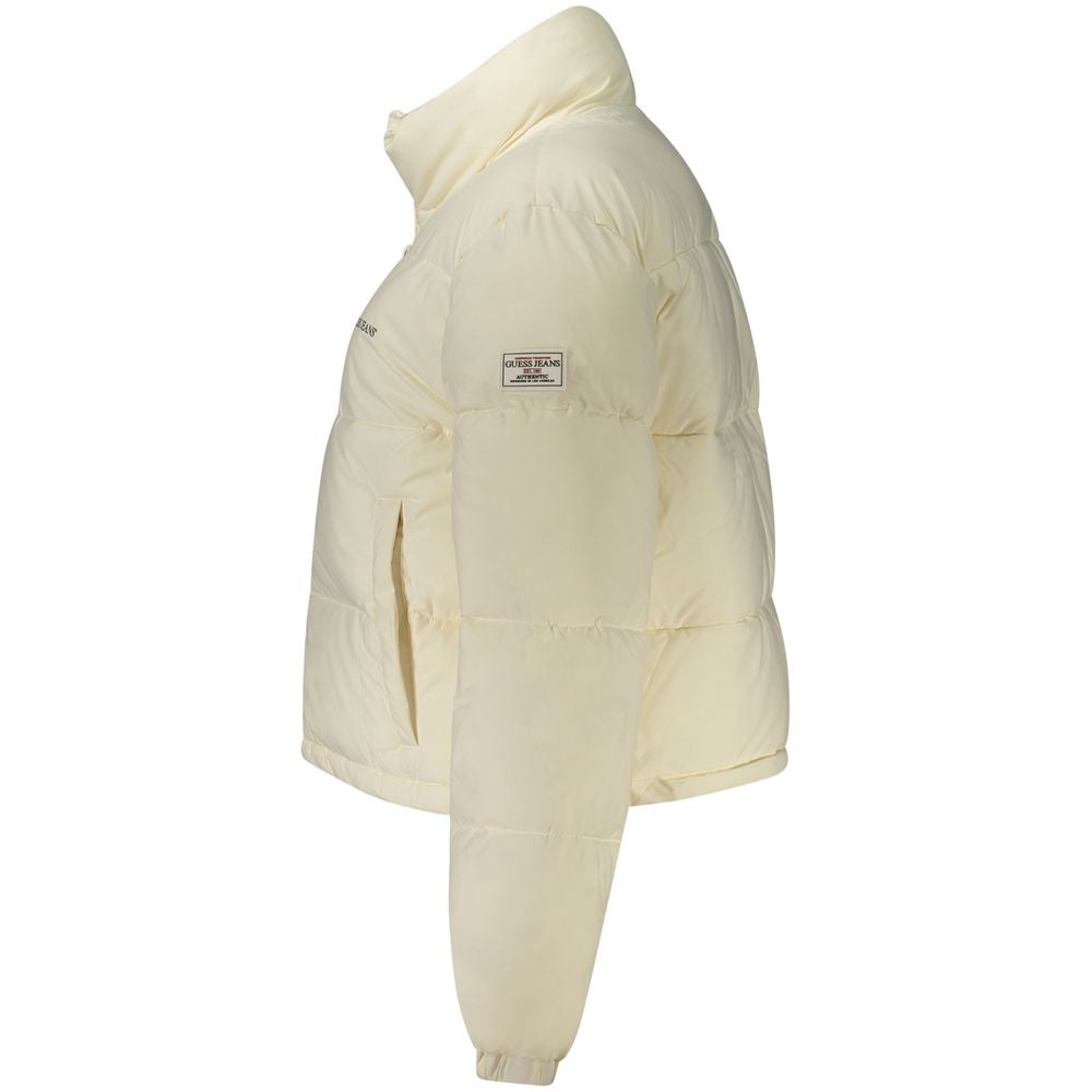 Guess Jeans White Polyester Women Jacket $331.00 Guess Jeans Luzworld