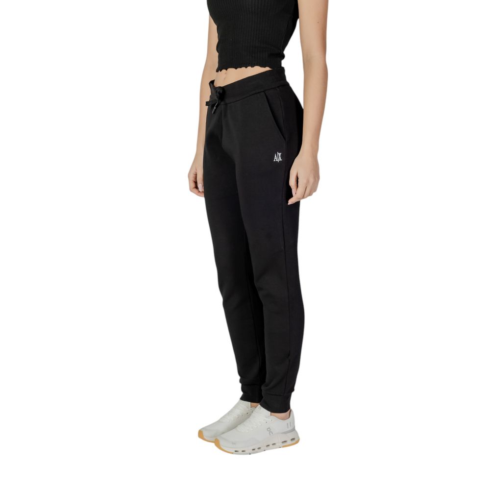 Armani Exchange Black Cotton Joggers Workout Pant $252.00 Armani Exchange Luzworld
