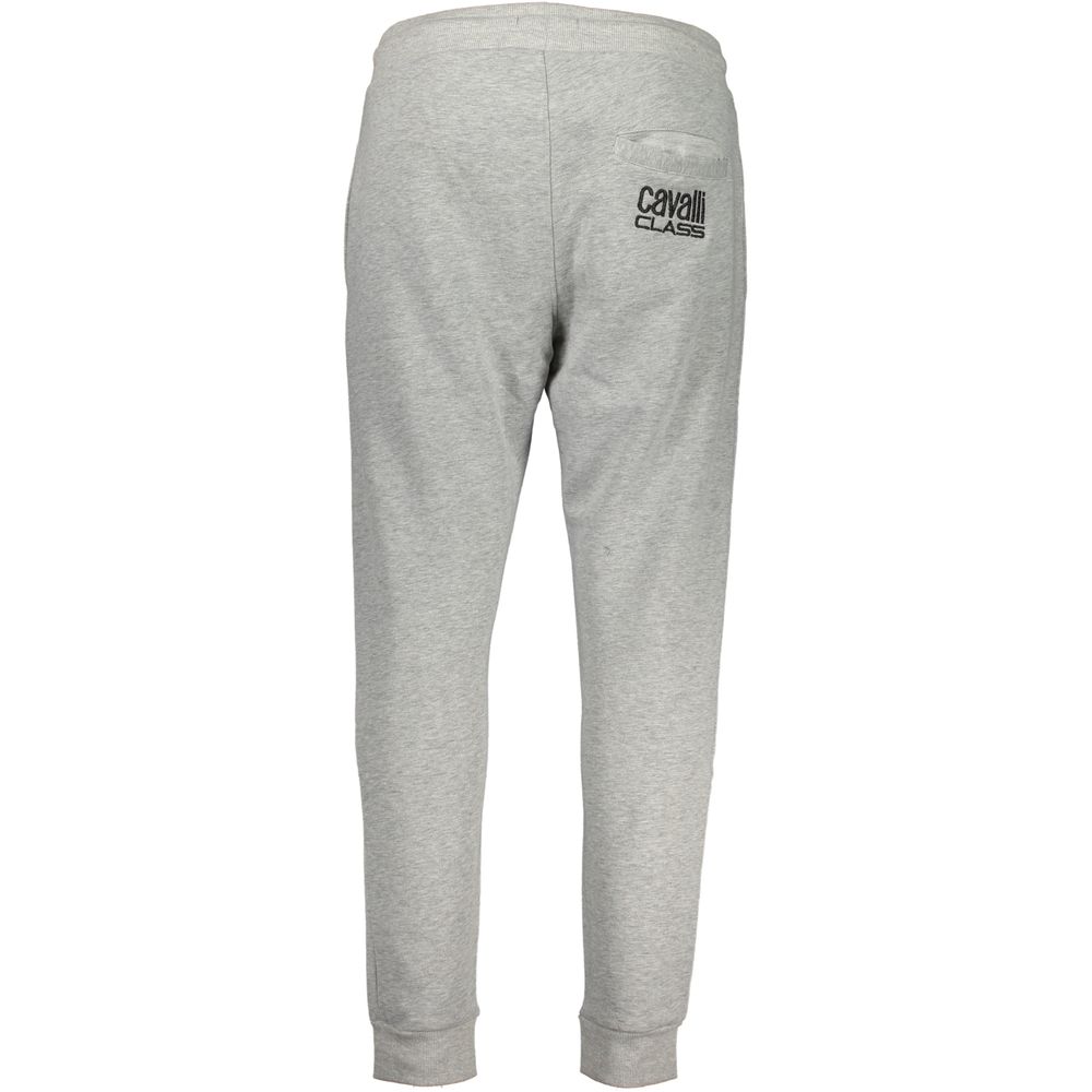 Cavalli Class Gray Cotton Pant $209.00 Cavalli Class Luzworld