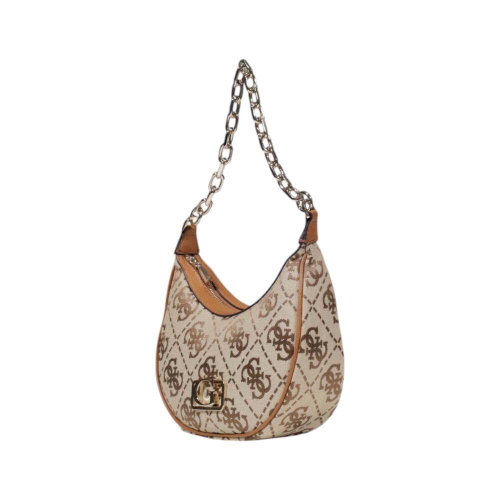 Guess Beige Polyester Handbag $298.00 Guess Luzworld