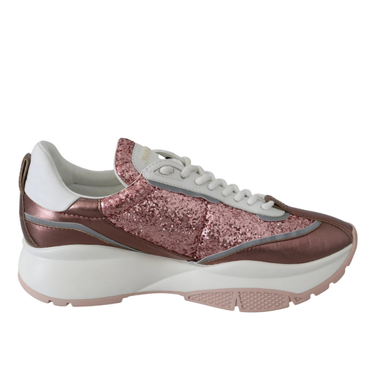 Jimmy Choo Candyfloss Glitter Sneaker Euphoria $1015.00 Jimmy Choo Luzworld
