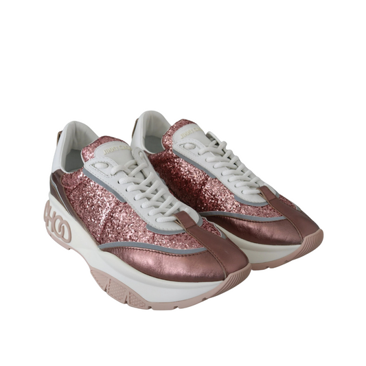 Jimmy Choo Candyfloss Glitter Sneaker Euphoria $1015.00 Jimmy Choo Luzworld