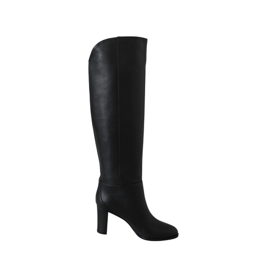Jimmy Choo Elegant Black Calf Leather Heeled Boots $1956.00 Jimmy Choo Luzworld