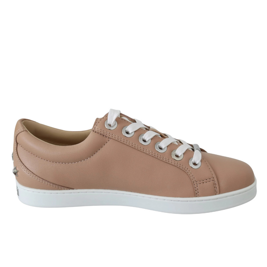 Jimmy Choo Powder Pink Nappa Leather Sneakers $853.00 Jimmy Choo Luzworld