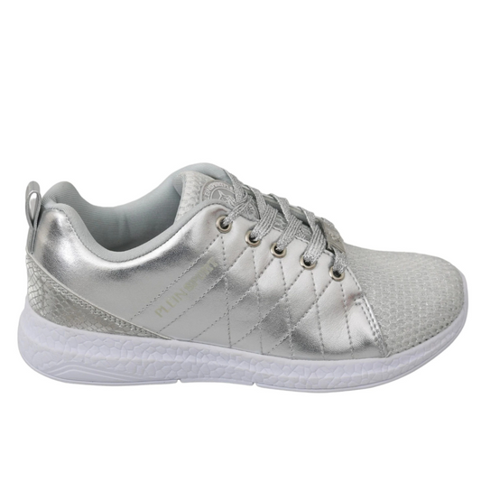 Philipp Plein Gisella Silver Polyester Sneakers Shoes $778.00 Philipp Plein Luzworld