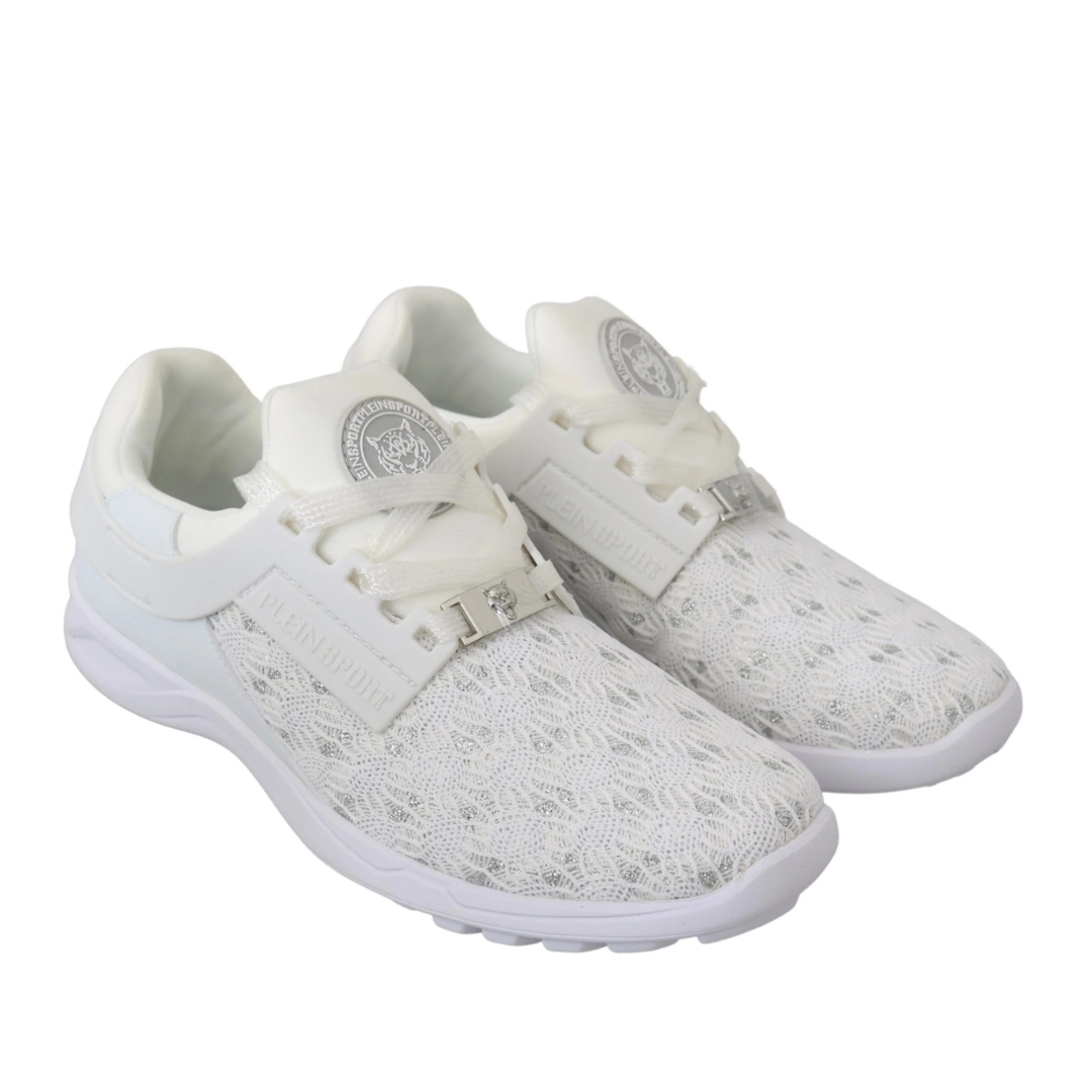 Philipp Plein White Polyester Casual Sneakers Shoes $791.00 Philipp Plein Luzworld