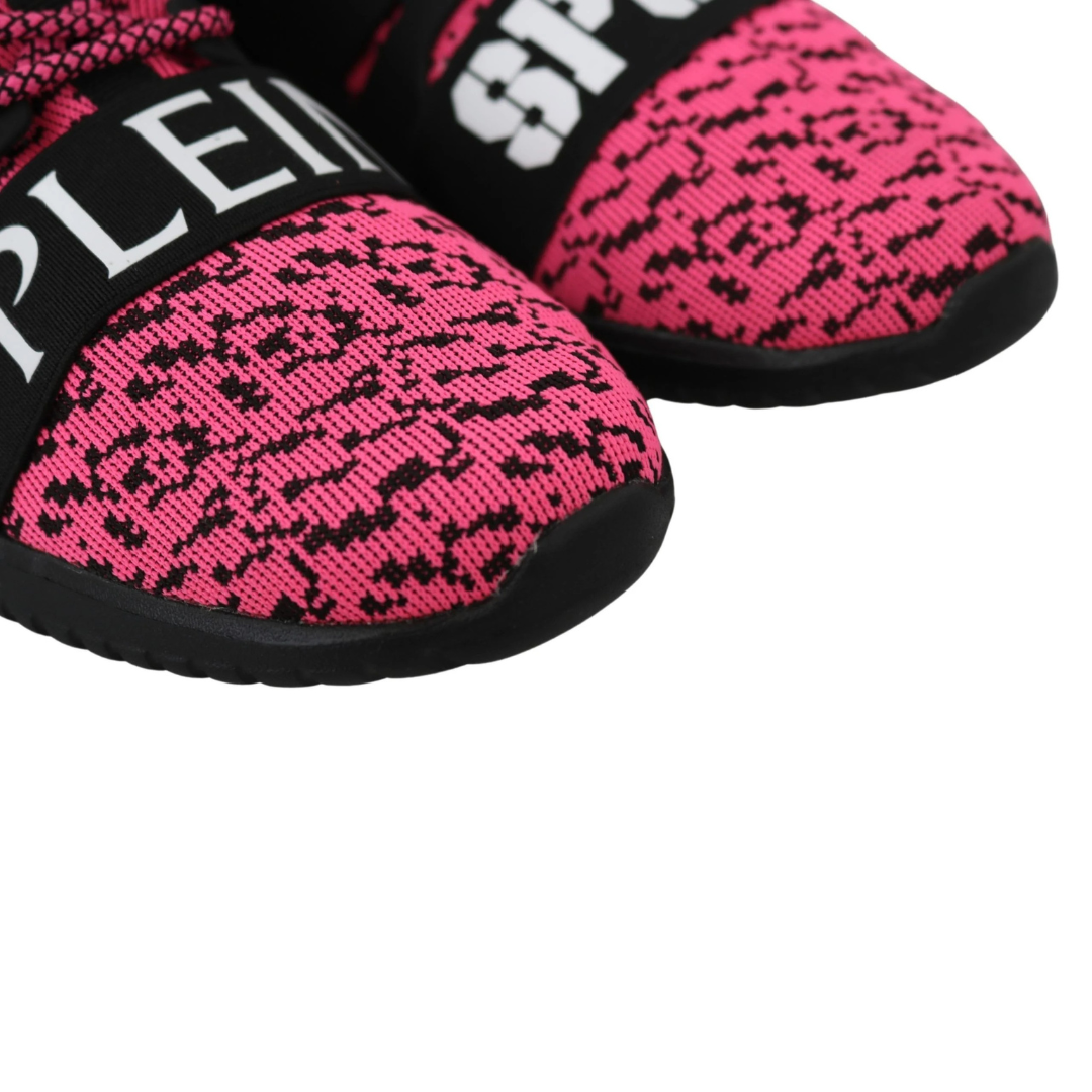 Plein Sport Chic Pink Blush Athletic Sneakers $706.00 Plein Sport Luzworld