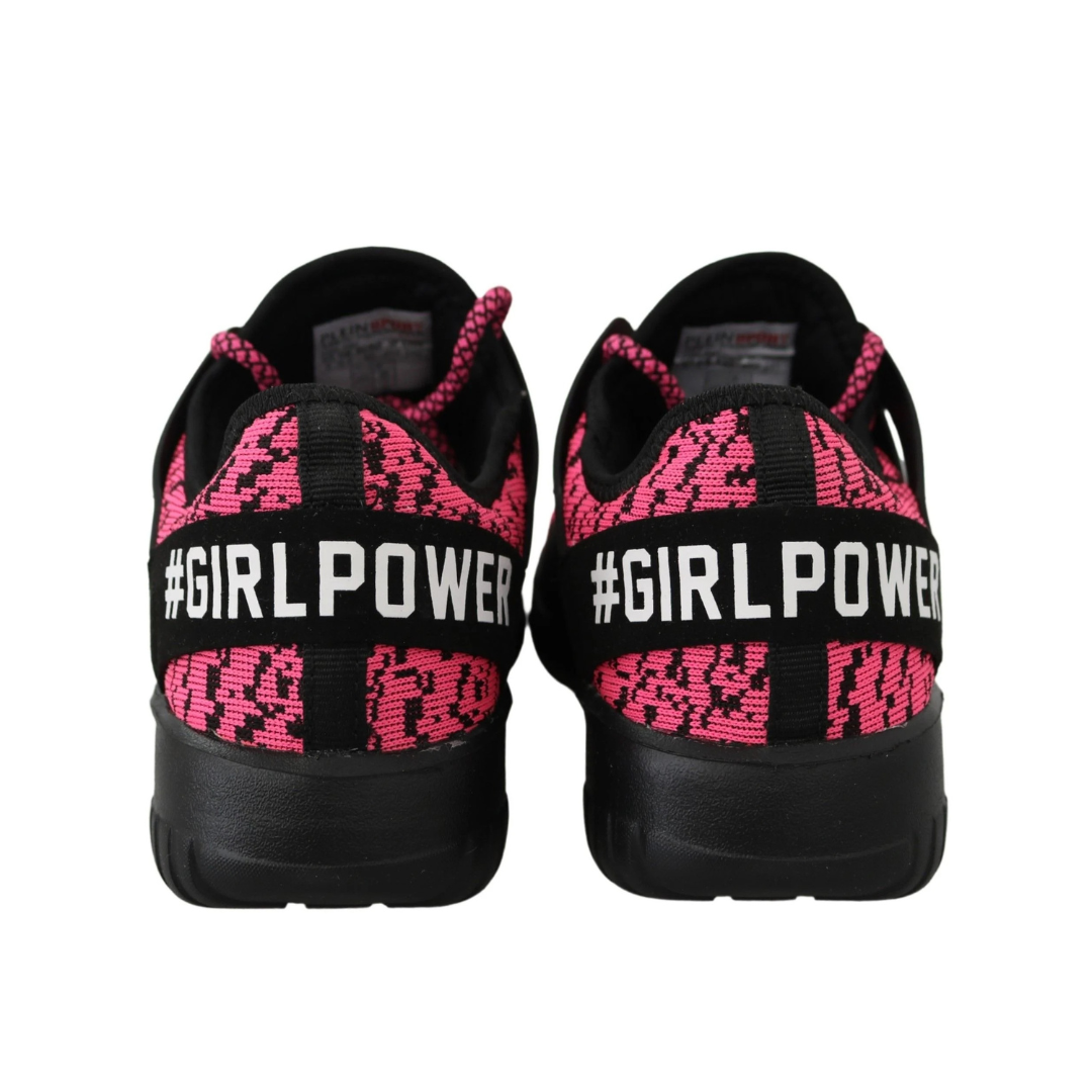 Plein Sport Chic Pink Blush Athletic Sneakers $706.00 Plein Sport Luzworld