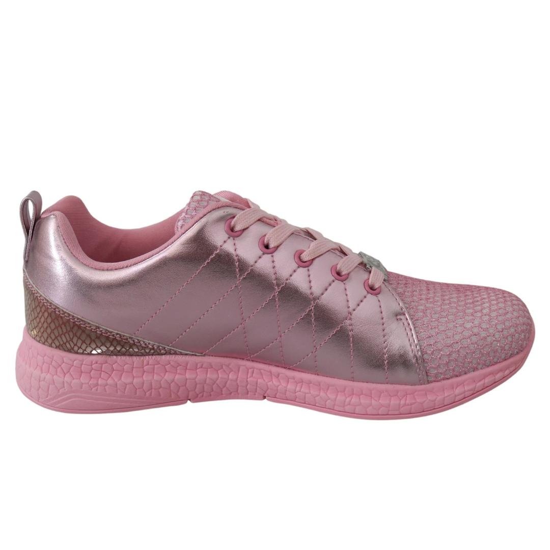 Plein Sport Chic Pink Blush Runner Gisella Sneakers $695.00 Plein Sport Luzworld