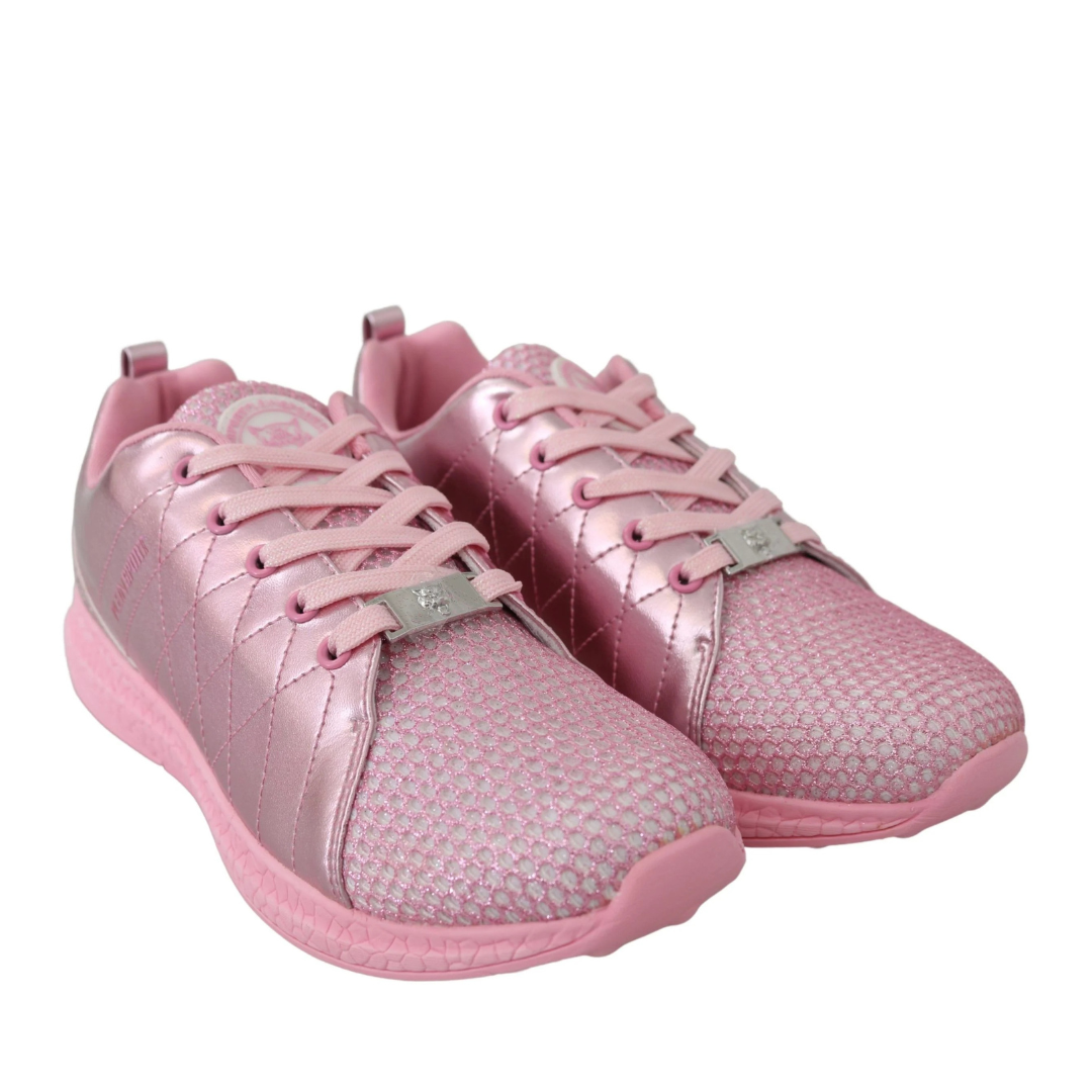 Plein Sport Chic Pink Blush Runner Gisella Sneakers $695.00 Plein Sport Luzworld