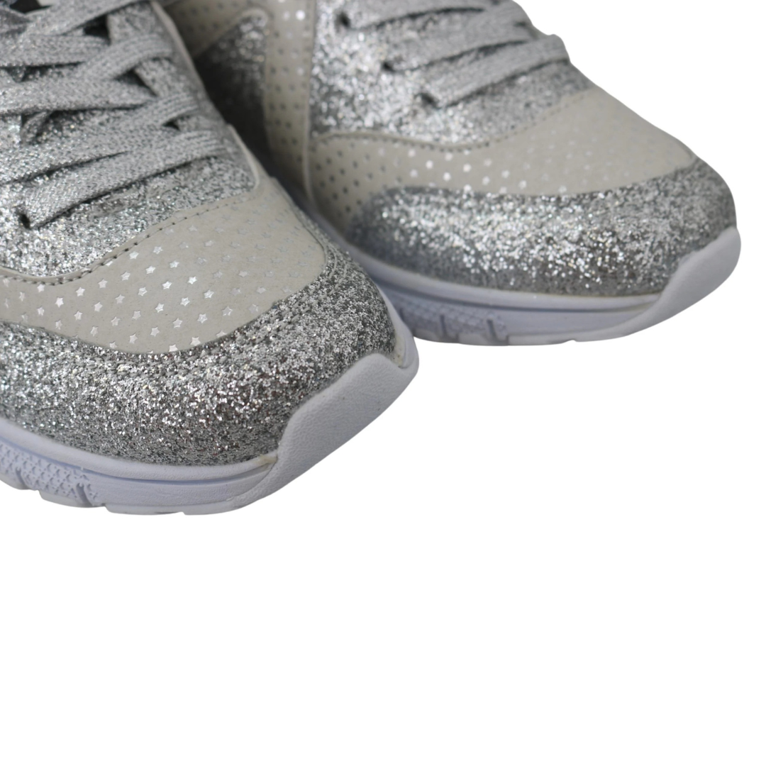 Plein Sport Chic Silver Runner Jasmines Sneakers $736.00 Plein Sport Luzworld