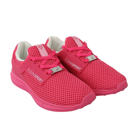 Plein Sport Elegant Fuxia Runner Becky Sneakers $687.00 Plein Sport Luzworld