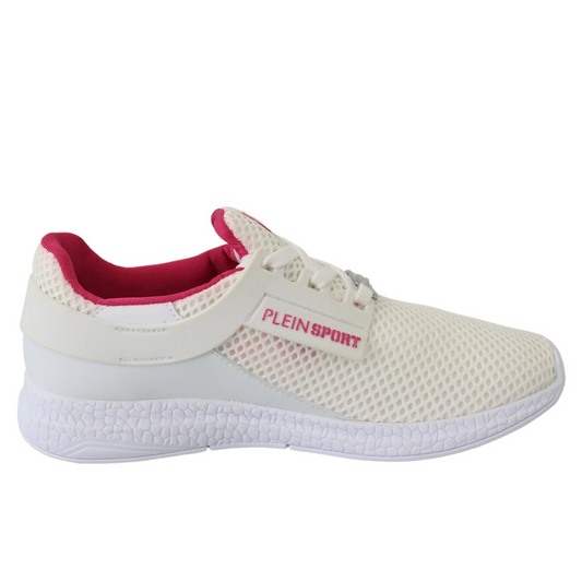 Plein Sport Exclusive White Runner Becky Sneakers $687.00 Plein Sport Luzworld
