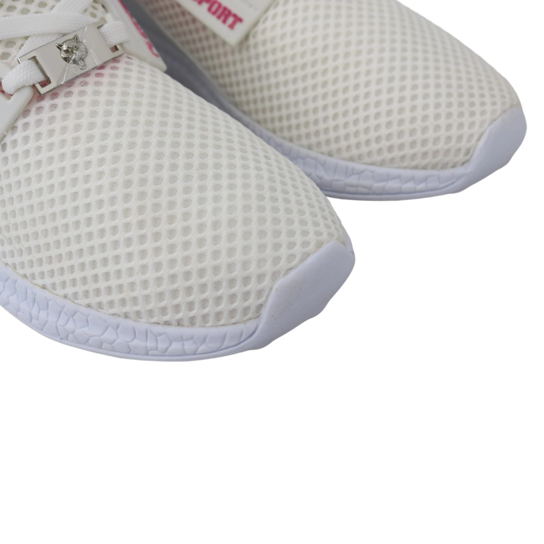 Plein Sport Exclusive White Runner Becky Sneakers $687.00 Plein Sport Luzworld