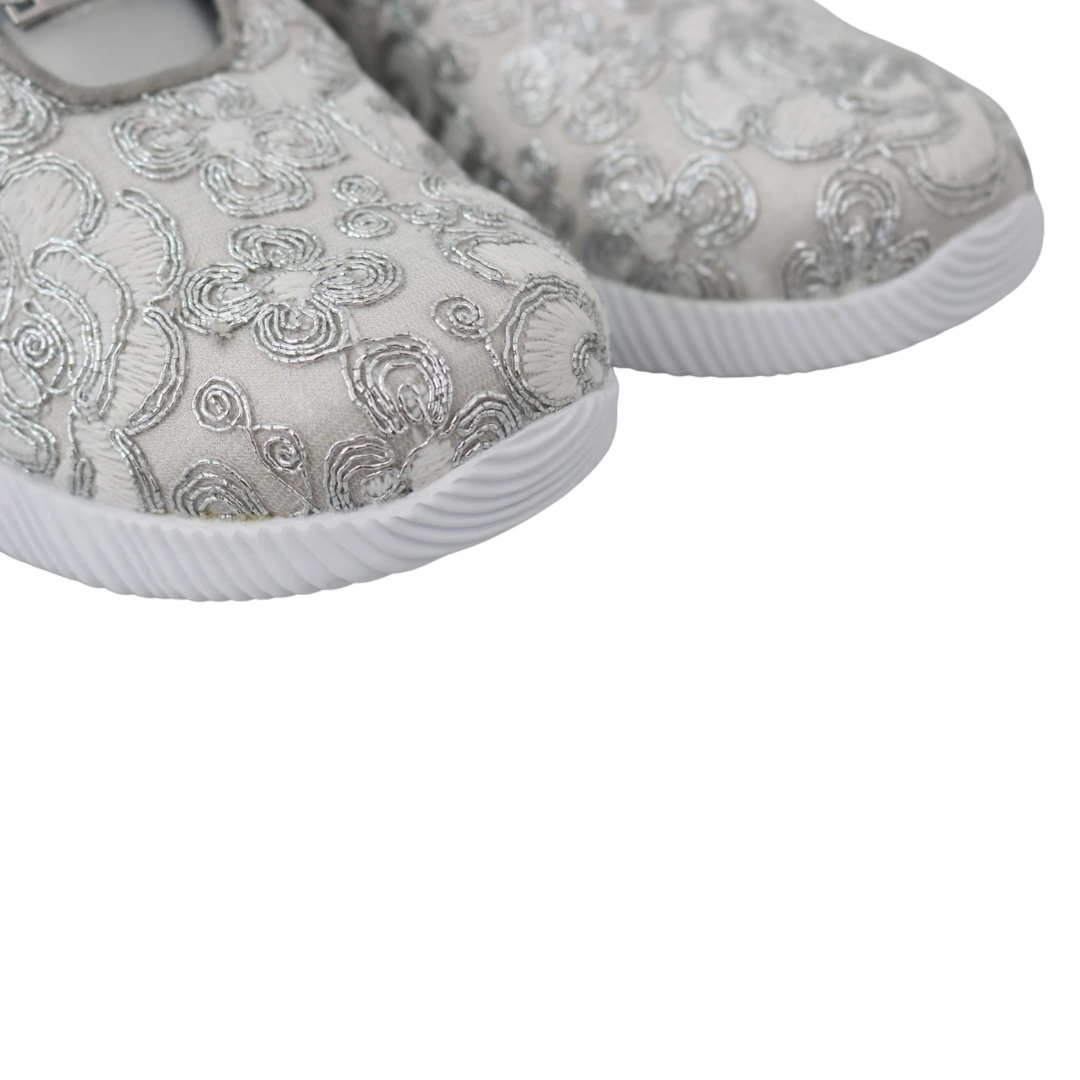 Plein Sport Silver Gleam Runner Joice Sneakers $706.00 Plein Sport Luzworld
