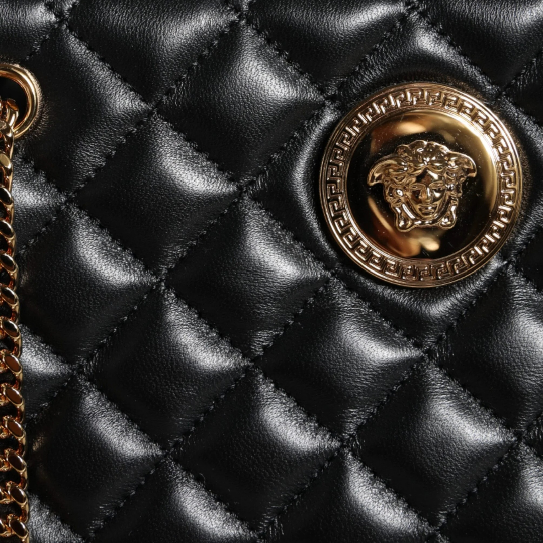 Versace_Black_Quilted_Nappa_Leather_Shoulder_Chain_Strap_Bag
