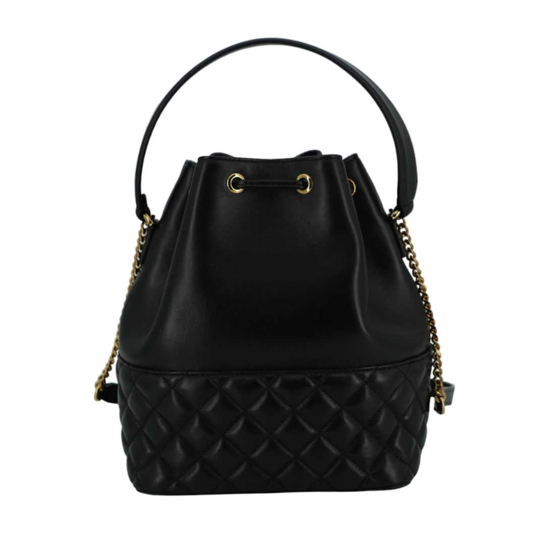 Versace_Elegant_Black_Leather_Medusa_Bucket_Shoulder_Bag