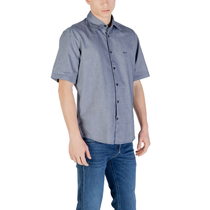 Boss Men Shirt -Blue - 50537332