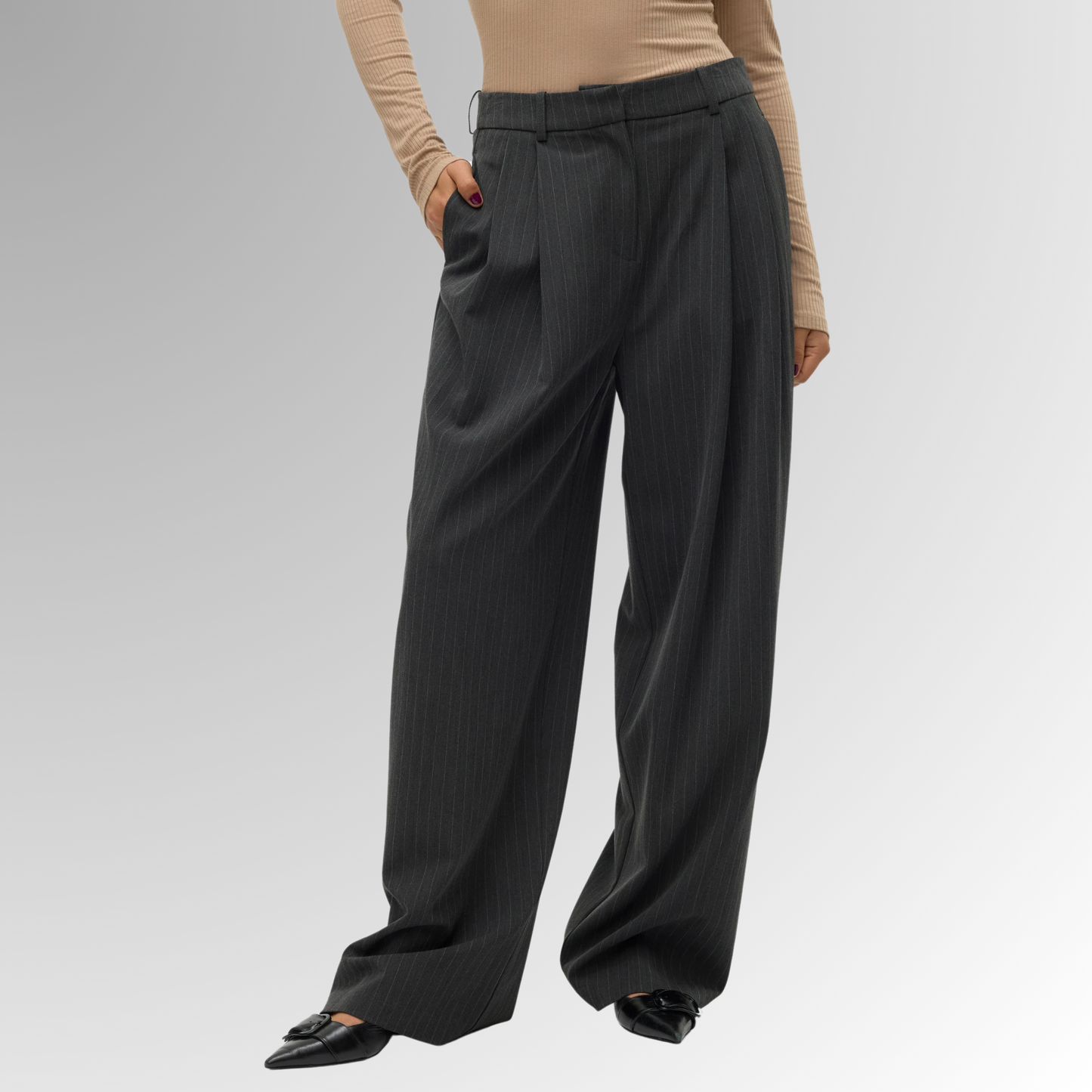 Women Trousers - Grey - 10319718