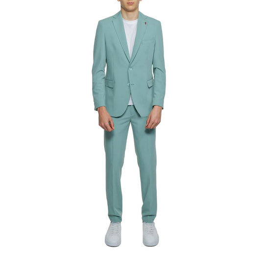Mulish Green Polyester Two-Piece Suit