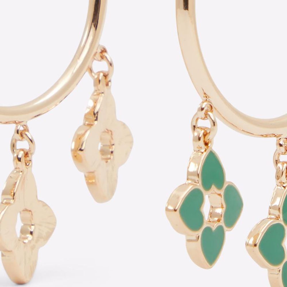 ALDO Green Elastane Earrings