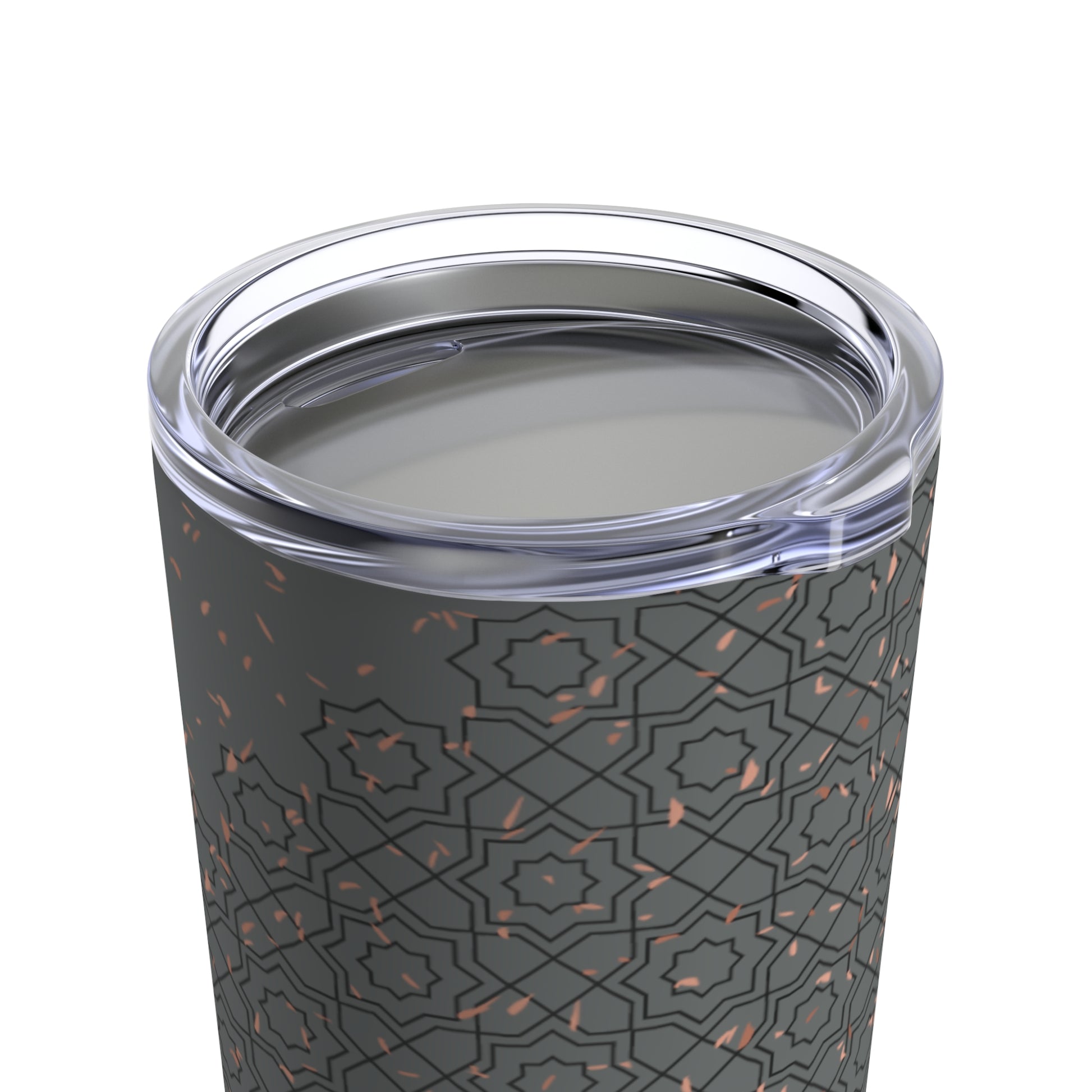 Geometric Pattern: Grey Tumbler 20oz - Luzworld